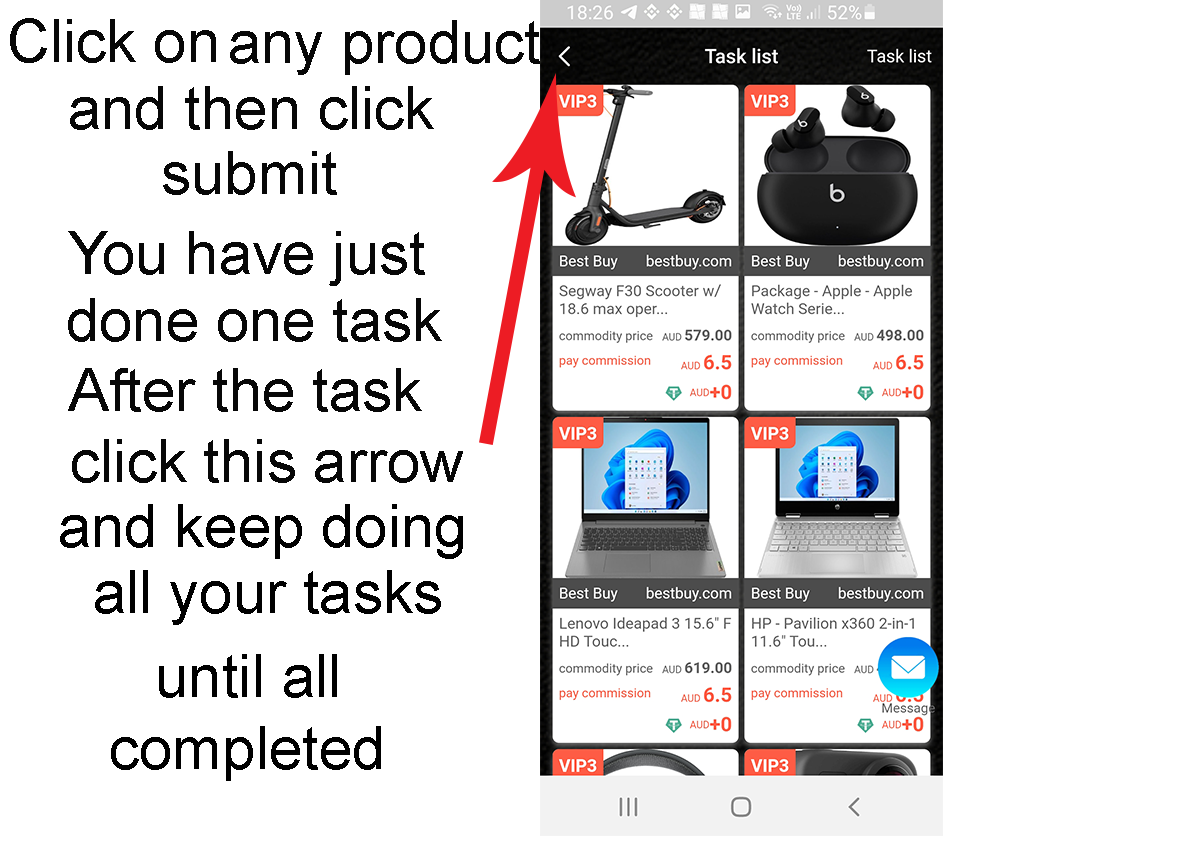 tasks products